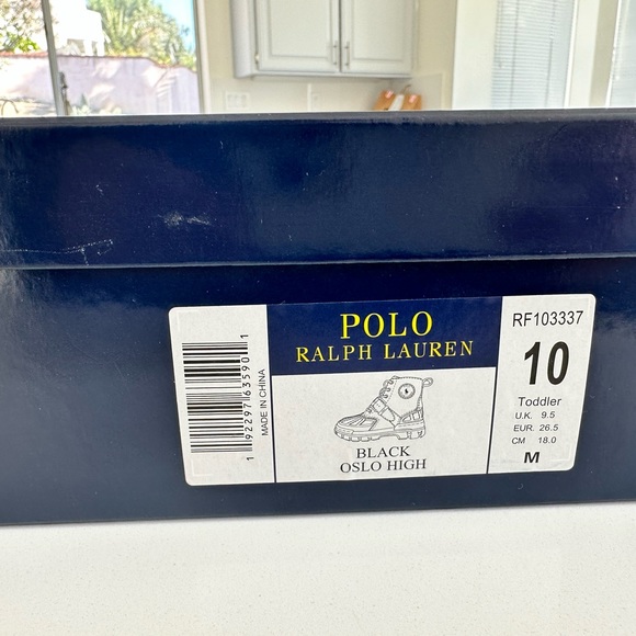 Polo Ralph Lauren kids boot black brand new ( final sale no return) - Picture 2 of 5